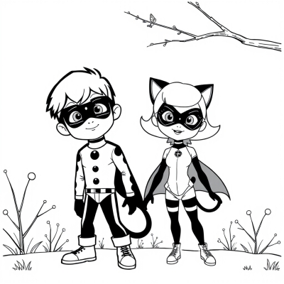 Adrien Agreste and Marinette Dupain-Cheng