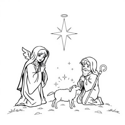 Angel and the Bethlehem Shepherds