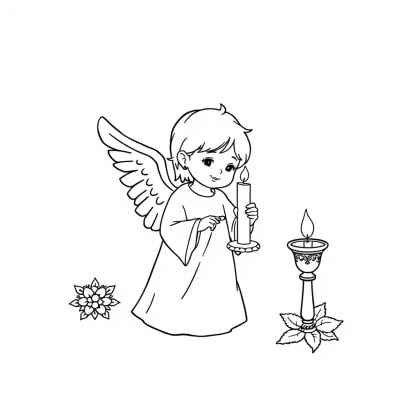 Angel with a Candle