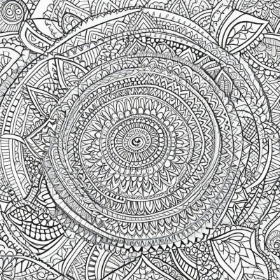 Anti-Stress Ethnic Doodles