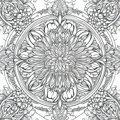 Anti-Stress Floral Geometry
