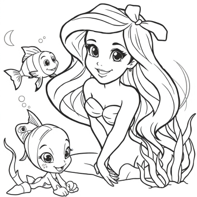 Ariel in the Underwater World