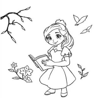 Belle with a Book