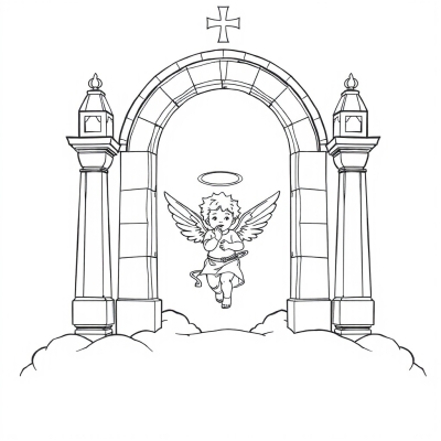Cherub at the Gates of Heaven