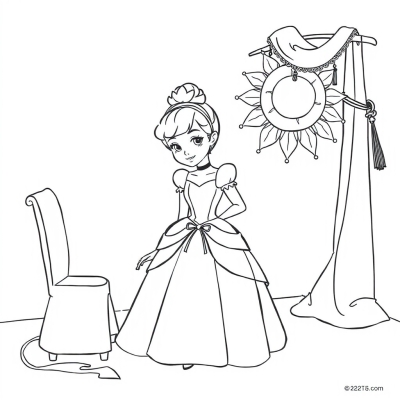 Cinderella Tries on a New Dress