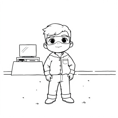 Connor in Pajamas