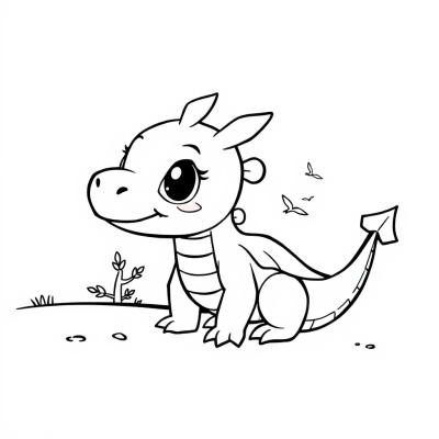 Cute Baby Dragon