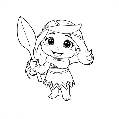 Cute Baby Moana