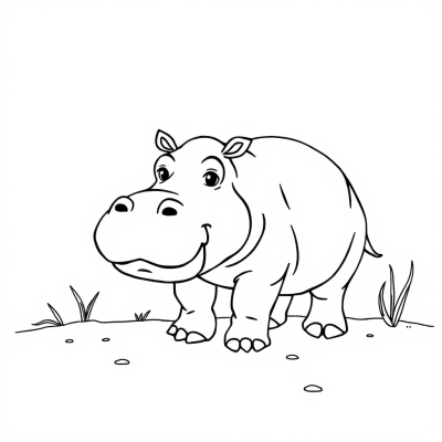 Cute Hippopotamus