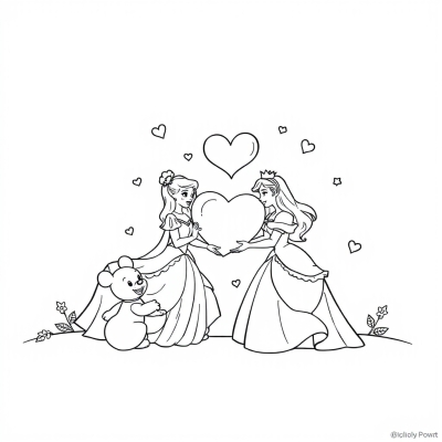 Disney Princesses. Valentine’s Day