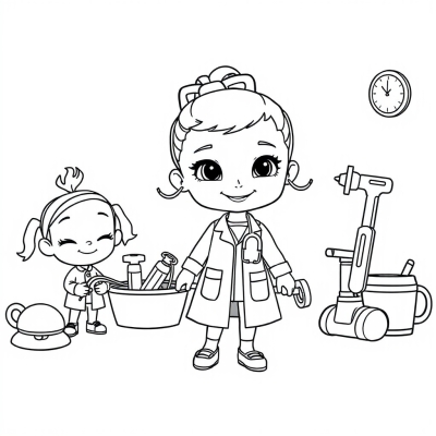 Doc McStuffins with Tools