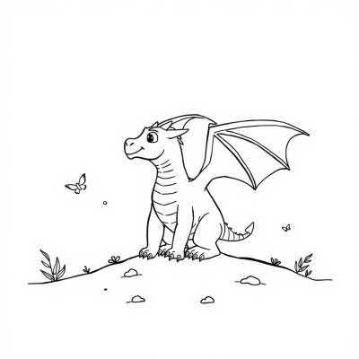 Dragon Landed on the Ground