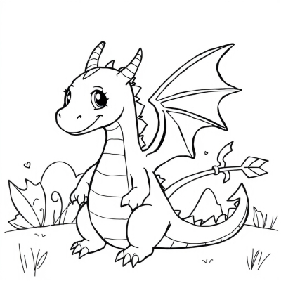 Dragon with Arrow Tail