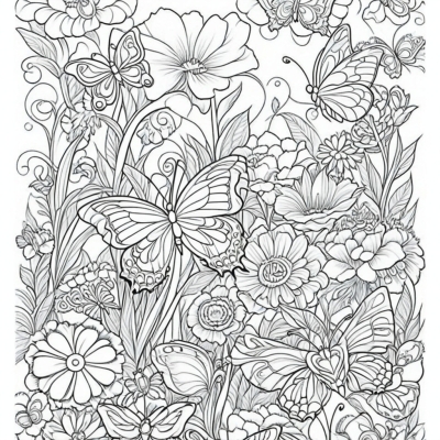 Flowers and Butterflies