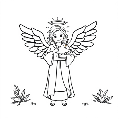 Holy Angel with a Dove