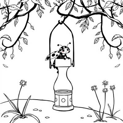 Ladybug on a Lantern