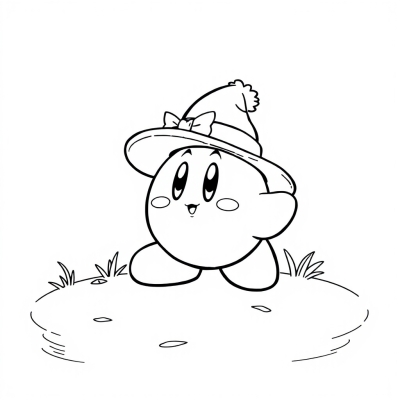 Kirby in a Hat