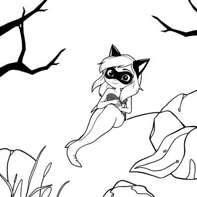 Lady Mermaid in Cat Noir's Arms