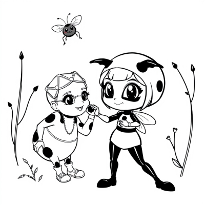 Ladybug and Bee Lady