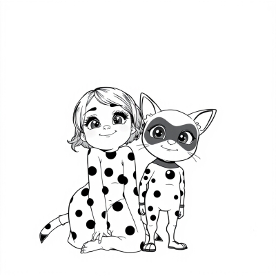 Ladybug and Cat Noir