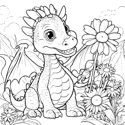 Dragon with a Daisy