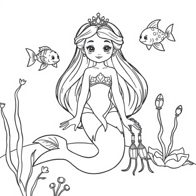 Princess Mermaid with Friends