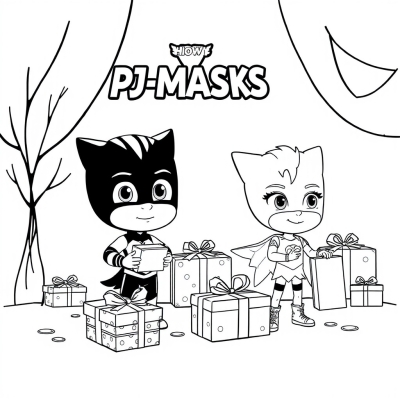 PJ Masks with Presents