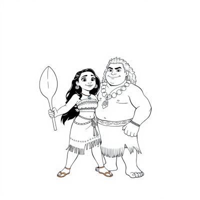 Moana with Maui