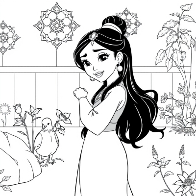 Mulan in the Garden