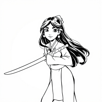 Mulan with Sword