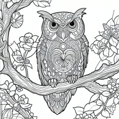 Owl on a Branch