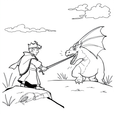 Prince Philip Battles the Dragon