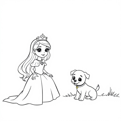 Princess and Her Puppy
