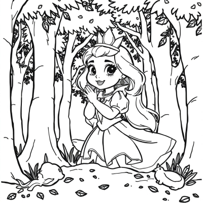 Princess Aurora in the Forest