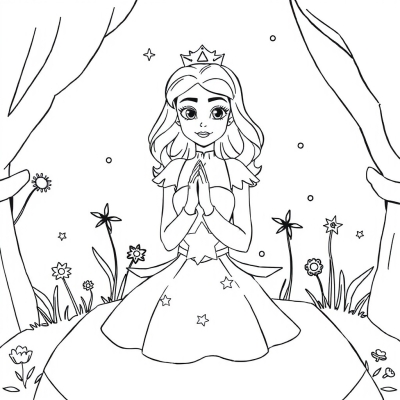 Princess in a Star Dress