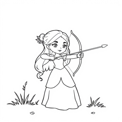 Princess with a Bow and Arrow