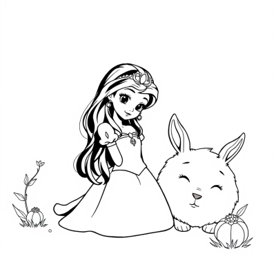 Princess with Rabbit