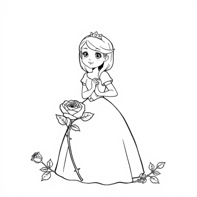 Princess with a Rose