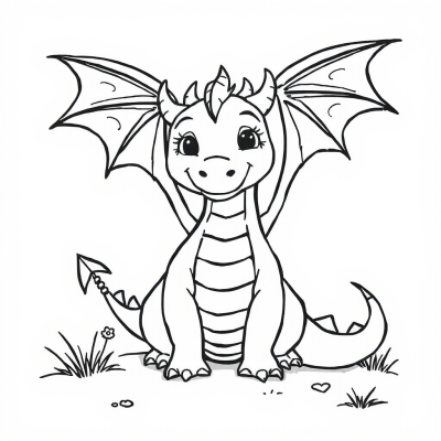 Simple Dragon for Kids