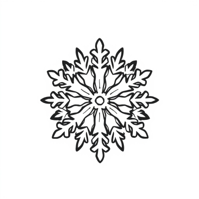 Simple Snowflake for Kids