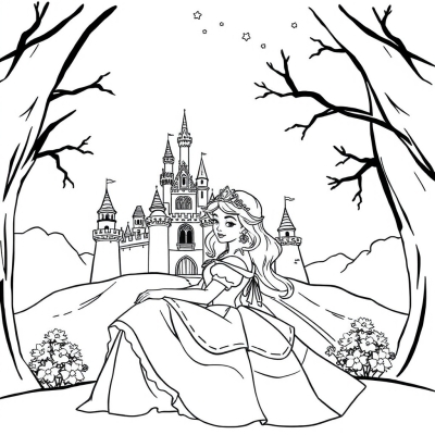 Sleeping Beauty Aurora and Castle