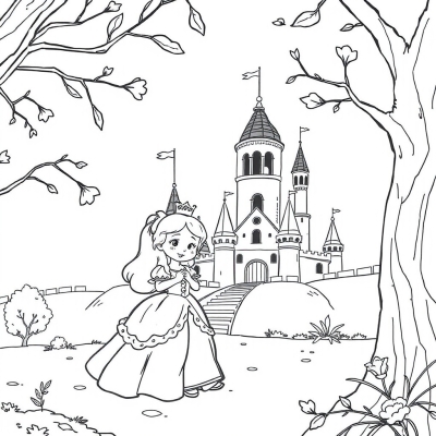 Sleeping Beauty by the Castle
