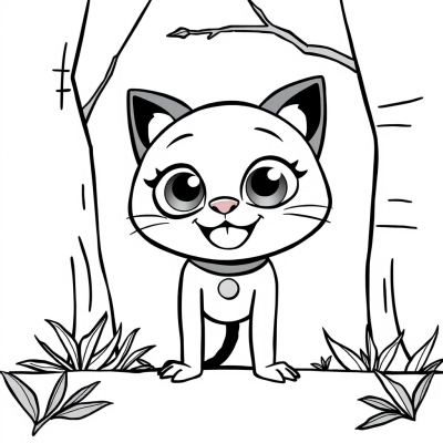 Smiling Cat Noir