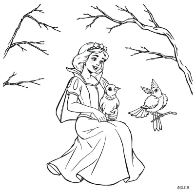 Snow White and the Birds