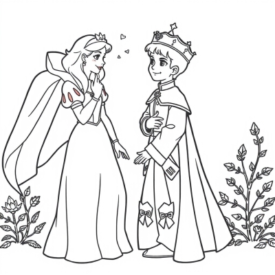 Princess Snow White and Prince