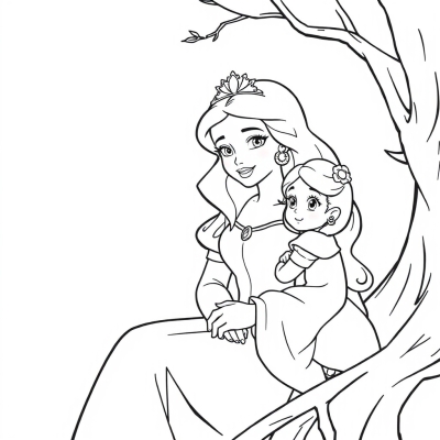 Snow White, Aurora and Jasmine