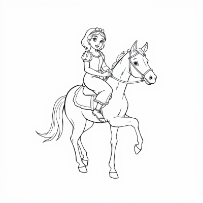 Snow White on a Horse