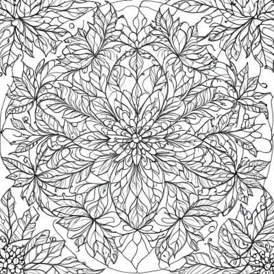 Snowflake from Leaves