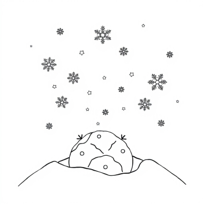 Snowflakes - Little Ones Flying over the Earth