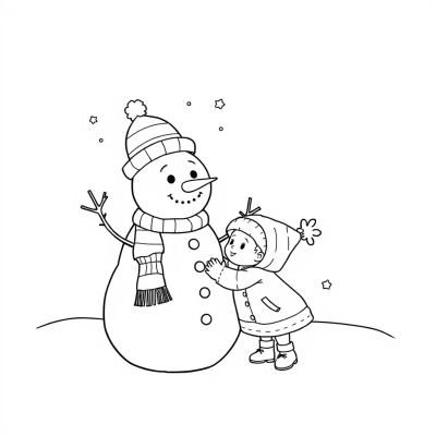 Snowman and His Little One